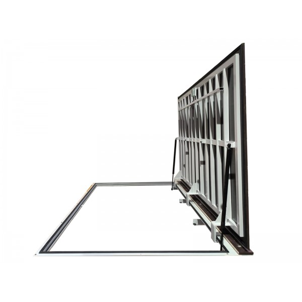 Gulvluke Rustfritt stål 80 cm x 120cm "H"  inngangsdør for innendørs og utendørs